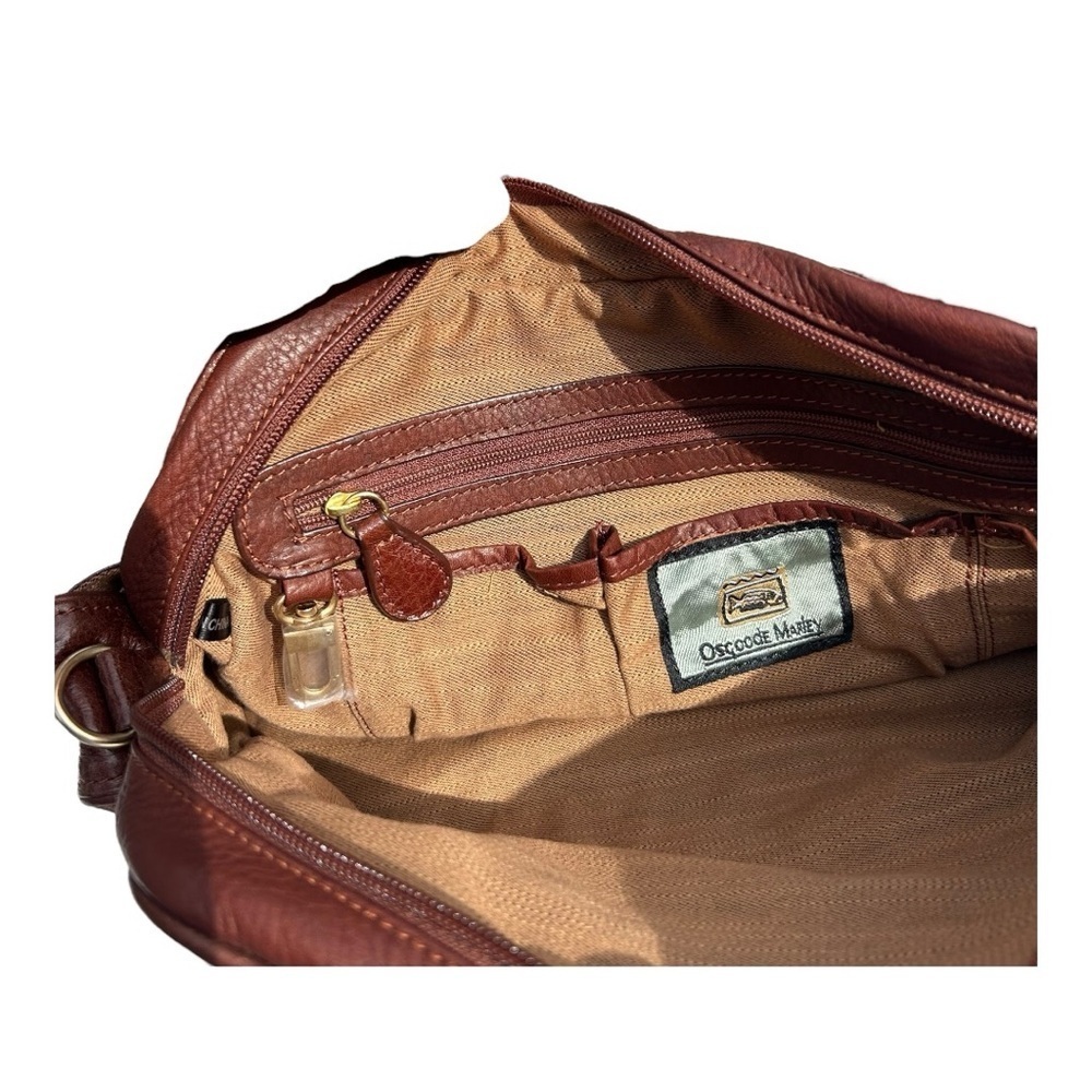 New Osgoode Marley Brandy Brown Cowhide Leather Shoulder Crossbody Bag — image 5 of 5